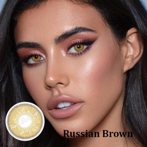 φακοι επαφησ με χρωμα russian brown - Φακοί επαφής με χρώμα και βαθμούς μυωπίας