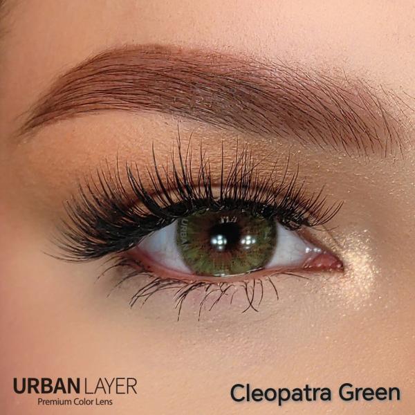 Cleopatra green έγχρωμοι φακοί επαφής  